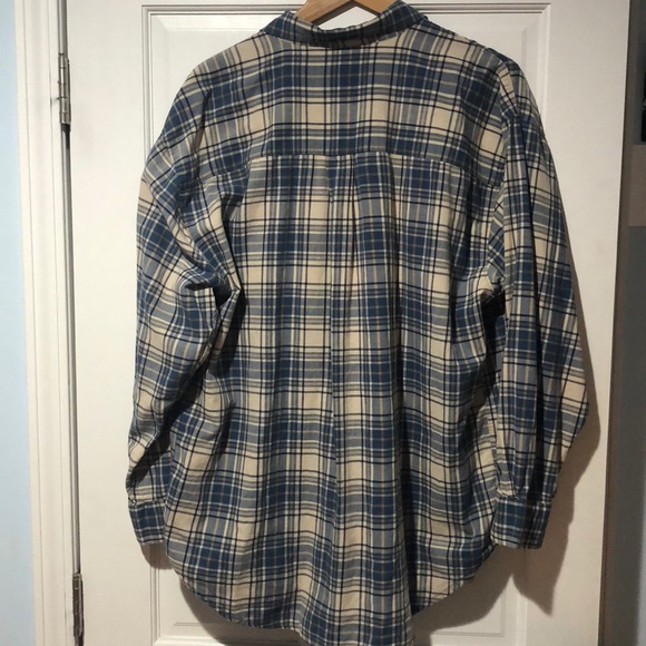 Vintage Blue Plaid Button Down - Picture 2 of 3